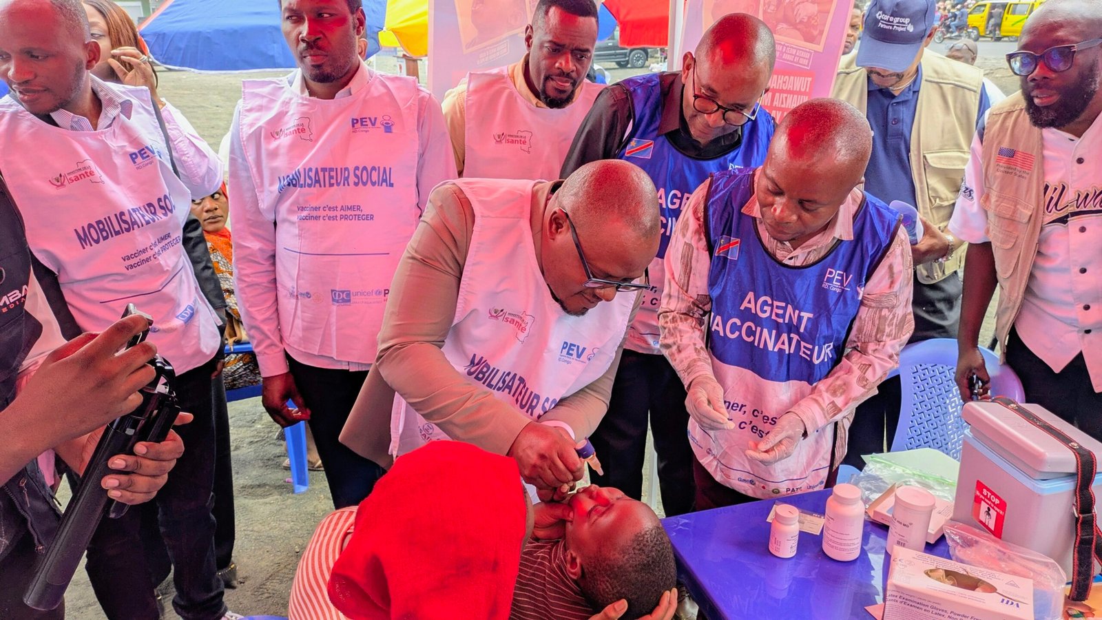 Nord-Kivu : une vaste campagne de vaccination lancée à Goma contre trois maladies infantiles
