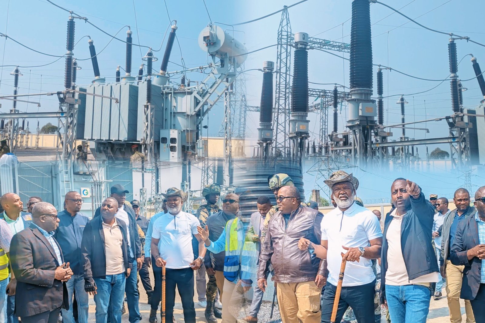 Goma/Mugunga : Corneille Nangaa visite le géant poste de transformation électrique de 93 MW destiné à renforcer l&rsquo;alimentation de la ville